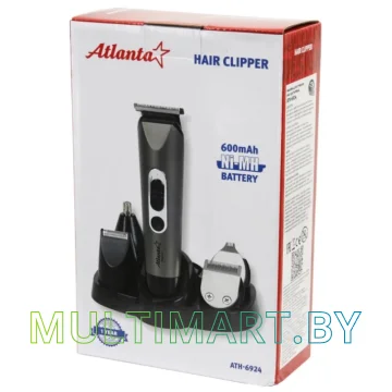 Машинка для стрижки Atlanta ATH-6924 (серый) картинка 7